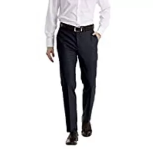 Calvin Klein Męskie spodnie garniturowe slim fit oddzielne spodnie biznesowe, granatowy, 46 - Spodenki męskie - miniaturka - grafika 1