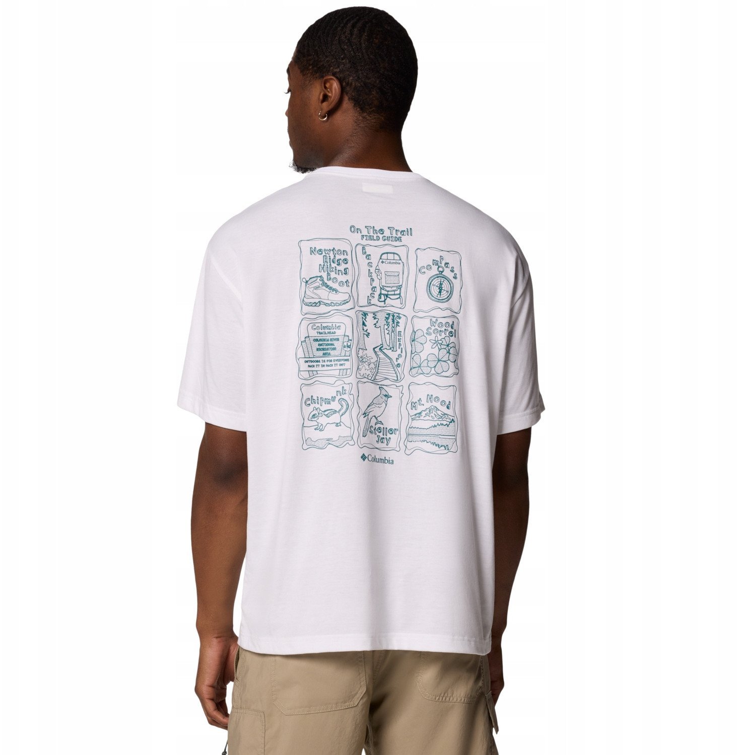 Columbia Cedar Trail Back Graphic Tee 2120381101 białe M