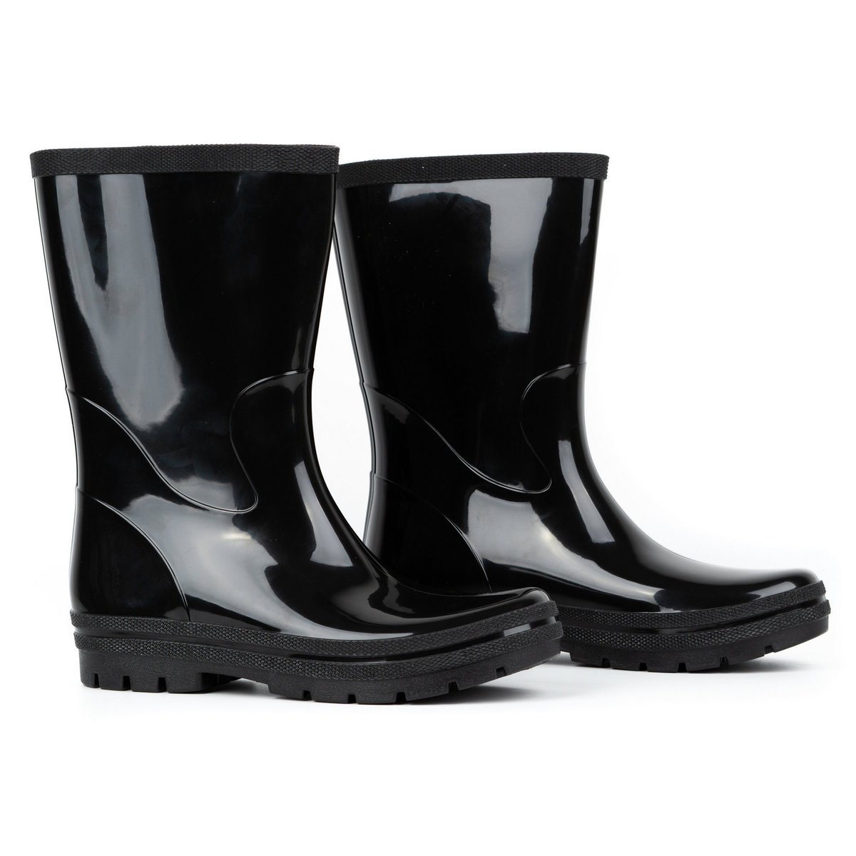 Lekkie POLSKIE kalosze damskie gumowce Roma czarne-42