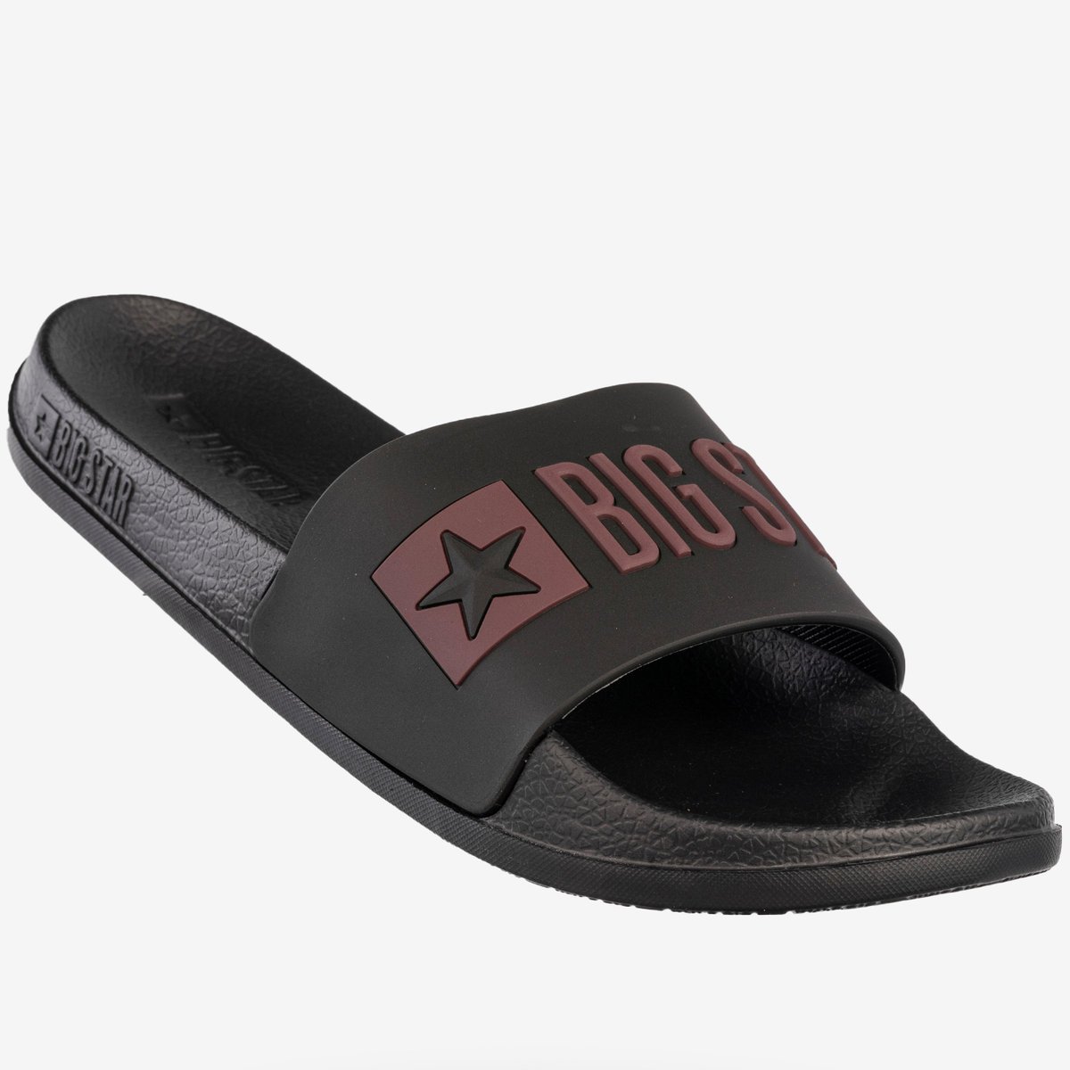 Klapki Damskie BIG STAR Sportowe Buty LOGO Czarne SS274708 Czarny 37