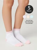 Skarpetki dla dzieci - Sinsay - Skarpetki krótkie 5 pack - wielobarwny - miniaturka - grafika 1