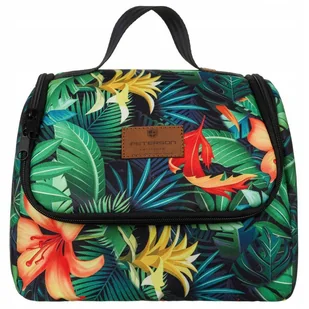 Wielokolorowa kosmetyczka z wbudowanym lusterkiem — Peterson - Kosmetyczki, organizery i kuferki - miniaturka - grafika 2