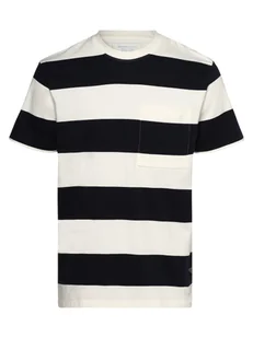 Tom Tailor Denim - T-shirt męski, niebieski|biały - Koszulki męskie - miniaturka - grafika 1