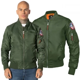 Kurtka przejściowa Pit Bull MA1 II - Oliwkowa S - Odzież taktyczna i umundurowanie - miniaturka - grafika 1