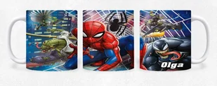 KUBEK CERAMICZNY Z NADRUKIEM SPIDERMAN PAJĄK RÓŻNE WZORY BAJKI - IMIĘ - Kubki - miniaturka - grafika 1