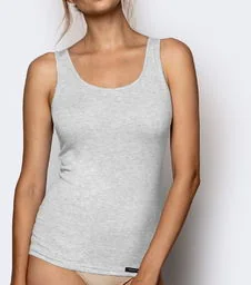 Koszulka damska Atlantic BLV-198 szara - Koszulki i topy damskie - miniaturka - grafika 1