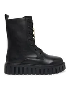 Botki damskie - Patrizia Pepe Trzewiki PPJ981.31 Czarny - miniaturka - grafika 1