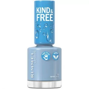 RIMMEL Kind & Free Clean Nail Polish lakier do paznokci 152 Tidal Wave Blue 8ml - Lakiery do paznokci - miniaturka - grafika 1