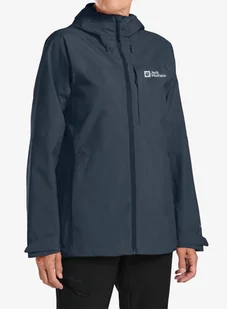 Kurtka przeciwdeszczowa damska Jack Wolfskin Tempest 2L Jacket - midnight sky - Kurtki narciarskie - miniaturka - grafika 1