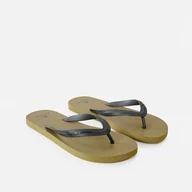 Klapki i japonki męskie - Męskie Japonki RIP CURL BRAND LOGO BLOOM OPEN TOE 1AOMOT_58 – Oliwkowy - miniaturka - grafika 1