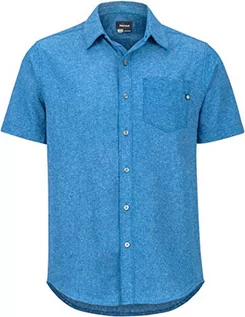 Koszule męskie - Marmot Męska koszula Aerobora Short Sleeve koszula męska niebieski niebieski S - grafika 1