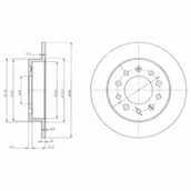 Tarcze hamulcowe - Tarcza hamulcowa DELPHI BG3862 - miniaturka - grafika 1
