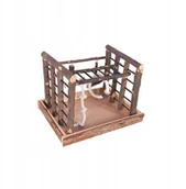 Akcesoria dla ptaków - Zabawka, dla ptak�w, drewniana, plac zabaw 36x29x25 cm - miniaturka - grafika 1