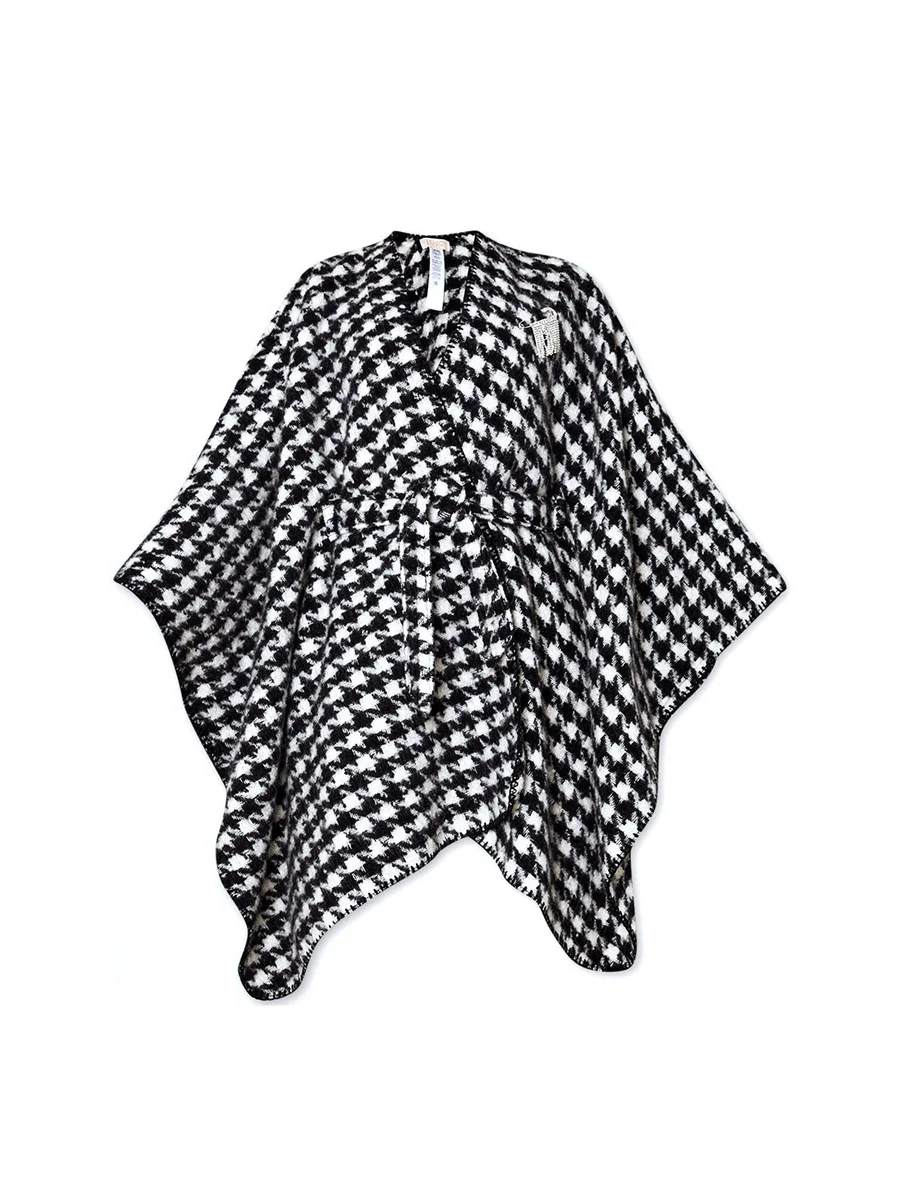 Cienki szalik damski Liu Jo 2F3086 – czarno-biały - on_order