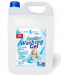 PŁYN ŻEL DO PRANIA UBRAŃ DZIECIĘCYCH SENSITIVE 5L 150 PRAŃ BARDZO WYDAJNY PETER SPACE - Środki do prania - miniaturka - grafika 1