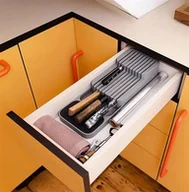 Akcesoria do noży - ORGANIZER na Noże na 18 Noży 40x14,5cm szary AG972 - miniaturka - grafika 1