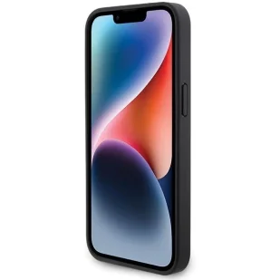 Etui BMW Leather Diamond Pattern na iPhone 15 Pro Max - czarne - Etui i futerały do telefonów - miniaturka - grafika 2