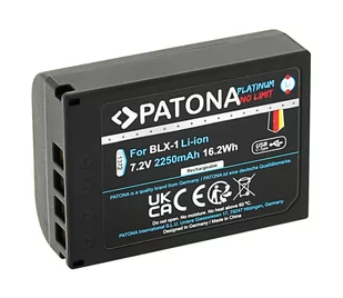 PATONA - Bateria Olympus BLX-1 2250mAh Li-Ion Platinum Ładowanie przez USB-C - Baterie i akcesoria - miniaturka - grafika 1