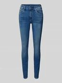 Spodnie damskie - Jeansy o kroju skinny fit z 5 kieszeniami - miniaturka - grafika 1