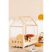 Łóżka dla dzieci i młodzieży - Łóżko dziecięce w kształcie domku 70x140 cm Zizi B – Adeko - miniaturka - grafika 1