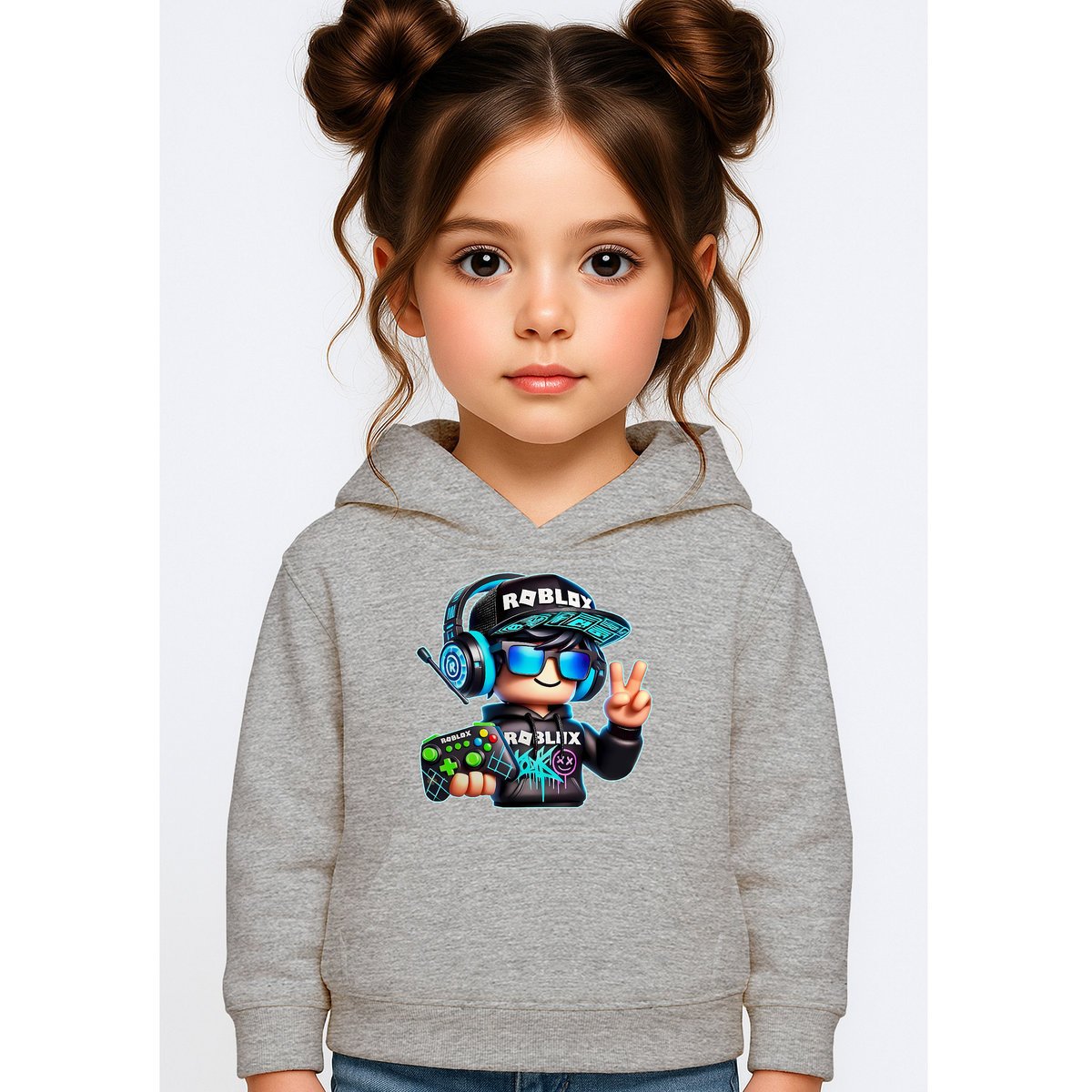 BLUZA DZIECIĘCA Z KAPTUREM ROBLOX GRACZ 122-128 DLA DZIECKA PREZENT