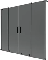 Parawany nawannowe - Mexen Velar L Duo parawan nawannowy 2-skrzydłowy rozsuwany 170 x 150 cm, grafit, gun metal - 896-170-003-42-95 - miniaturka - grafika 1