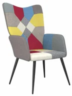 Fotele - Patchworkowy fotel w stylu nowoczesnym L5-W20 - miniaturka - grafika 1