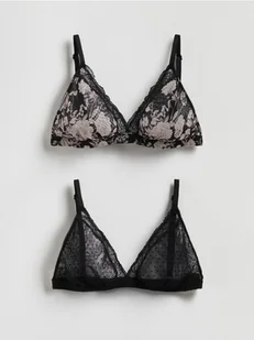 Reserved - Miękki biustonosz 2 pack - czarny - Biustonosze - miniaturka - grafika 1