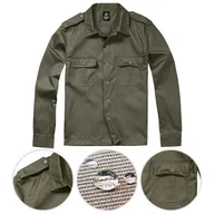 Koszule męskie - Brandit Koszula Mundurowa z Długim Rękawem US Olive - XXL - miniaturka - grafika 1