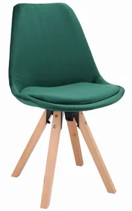 Zielone welurowe skandynawskie krzesło F5-S46 - Krzesła - miniaturka - grafika 1