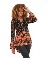 Koszule damskie - Joe Browns Damska koszula z zamkiem błyskawicznym w kwiaty jesienna z przodu, Multi, 6, multi, 32 - miniaturka - grafika 1