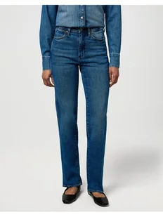 Wrangler Jeansy STRAIGHT Niebieski Straight Leg - Spodnie damskie - miniaturka - grafika 1