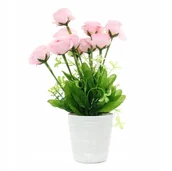 Sztuczne kwiaty - Sztuczne Kwiaty W Doniczce 33Cm Różne Kolory - miniaturka - grafika 1