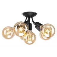 Lampy sufitowe - Lampa sufitowa oprawa Go, 6-punktowa, czarna - miniaturka - grafika 1