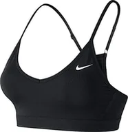 Biustonosze - Nike Damski biustonosz Pro Indy Sport, czarny/czarny/biały, średni - miniaturka - grafika 1