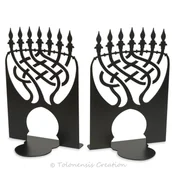 Podpórki do książek - Podpórki Judaika Menora - miniaturka - grafika 1