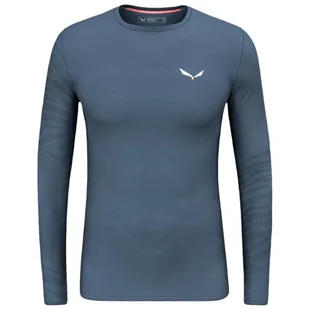 Salewa Cristallo Warm Amr M L/S Tee ., Dark Denim, S - Koszulki męskie - miniaturka - grafika 1
