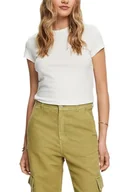 Koszulki i topy damskie - ESPRIT T-shirt damski, 110/Off White, XXS - miniaturka - grafika 1