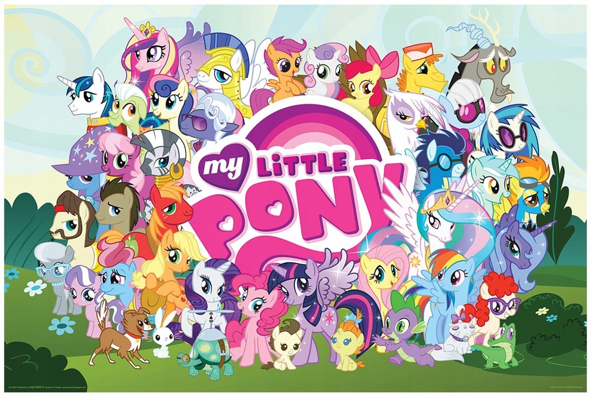 Naklejka Uv Wypukła Ozdobna DTF UV Aplikacja My Little Pony Obrazek
