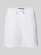 Spodenki męskie - Szorty o kroju regular fit z mieszanki bawełny i elastanu - miniaturka - grafika 1