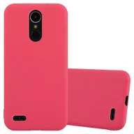 Etui i futerały do telefonów - Pokrowiec Do LG K10 2017 Etui w CANDY CZERWONY TPU Silikon Obudowa Case Cover Ochronny Plecki Cadorabo - miniaturka - grafika 1