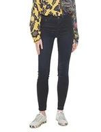 Spodnie damskie - Desigual Dżinsy damskie Denim_Yasmine Skinny, niebieski (Navy 5000), 28W - miniaturka - grafika 1