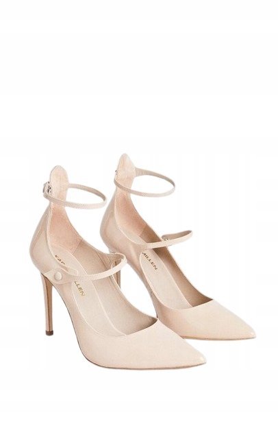 KAREN MILLEN CZÓŁENKA BEŻOWE SKÓRZANE 40 3S7G12* 40 1NMA