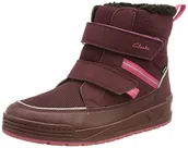 Buty dla dziewczynek - Clarks Jumper Jump K, Śnieg buty dla dziewczynek i dziewcząt, jagody, 31 EU - miniaturka - grafika 1