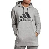 Bluzy damskie - adidas Damska bluza W Mh Bos Oh Hd szary szary (Medium Grey Heather) XXS - miniaturka - grafika 1