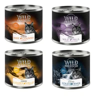Mokra karma dla kotów - Wild Freedom Adult Sterilised, 6 x 200 g - bez zbóż - Pakiet mieszany (2xczysty kurczak, 2xkurczak & Sterilised, 1xkurczak i królik) - miniaturka - grafika 1