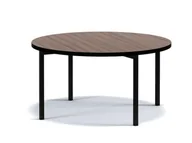 Ławy i stoliki kawowe - Stolik Kawowy SIGMA SM-03 Captains Deck Do Salonu Czarne Metalowe Nogi Okrągły - miniaturka - grafika 1