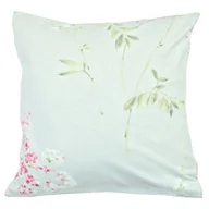 Poszewki na poduszki - Poszewka bawełniana jersey exclusive 40x40 2431 turkusowa liście - miniaturka - grafika 1