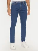 Spodnie męskie - Guess Jeans Jeansy M4YA0F D5DM2 Granatowy Skinny Fit - miniaturka - grafika 1