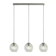 Lampy sufitowe - Balls lampa wisząca 3-punktowa chrom/przeźroczysta 1623-3CL - miniaturka - grafika 1